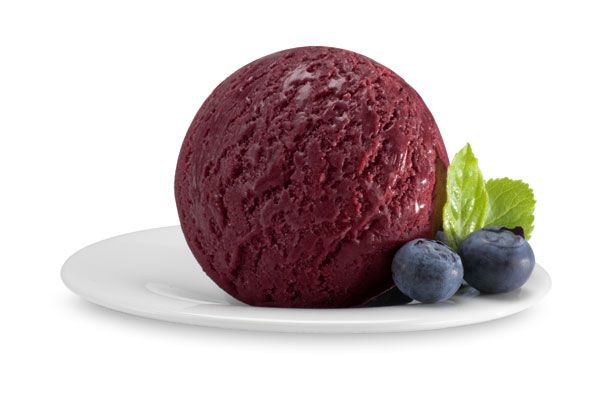 Heidelbeer-Sorbet, Italienisches Eis