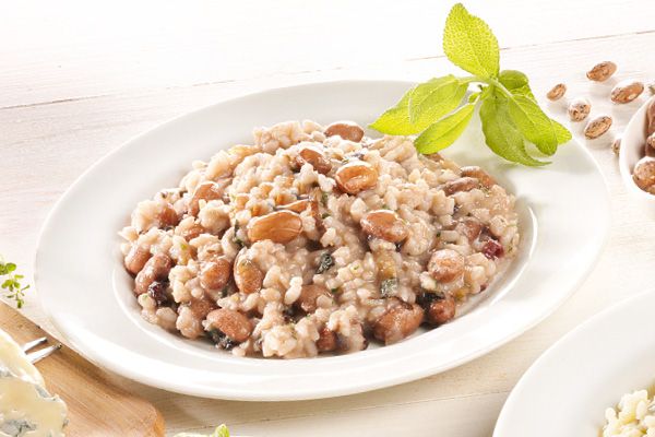 Risotto mit Wachtelbohnen