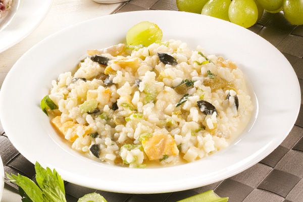 Risotto mit Sellerie-Vacherousse