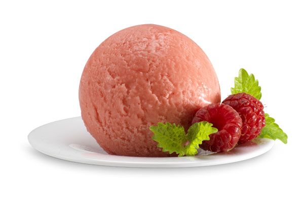 Himbeer-Sorbet, Italienisches Eis