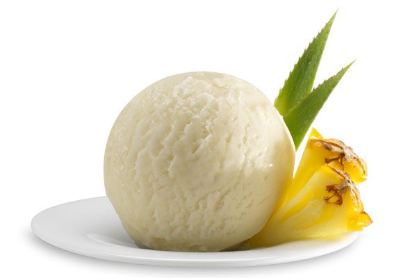 Ananas-Sorbet, Italienisches Eis