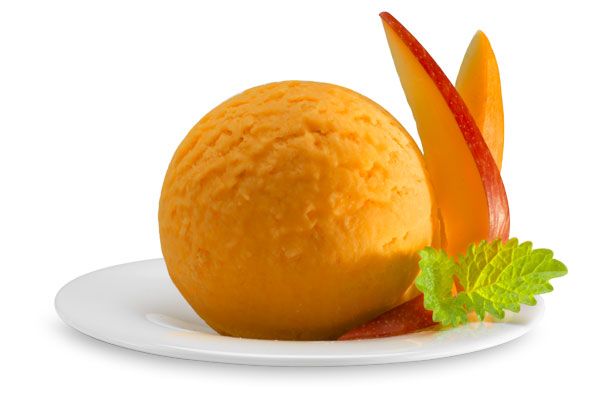 Mango-Sorbet, Italienisches Eis