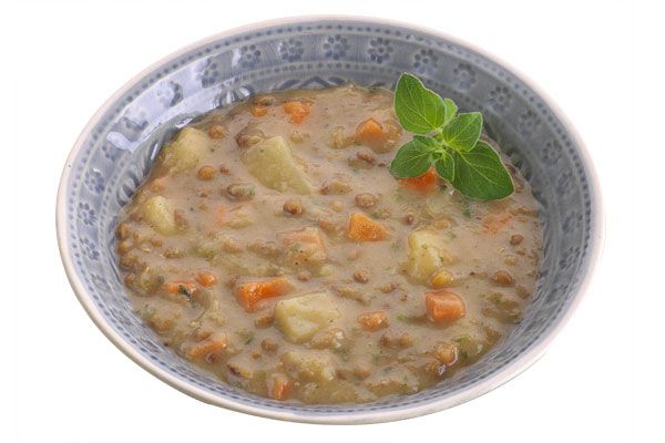 Vegetarische Linsensuppe