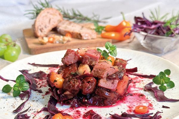 Herzhafter Entenbrustsalat