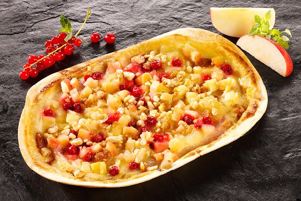 Flammkuchen Apfel-Johannisbeere