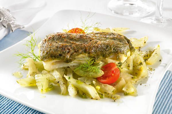 Rotzungenfilet mit Fenchelsamenkruste